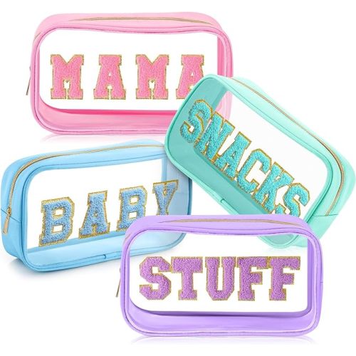 4 Pcs Mama and Baby Toiletry Bag Diaper Bags