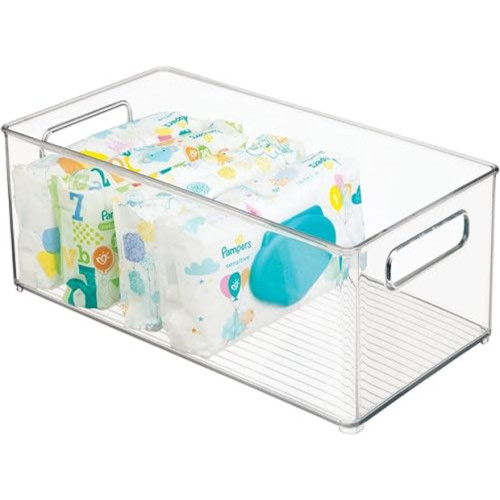 mDesign Plastic Deep Bin Organizer