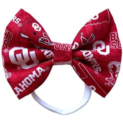 Oklahoma University Sooners Bow Baby Headband or Hair Clip (Headband)