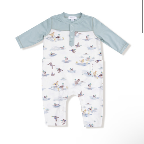 Romper with Contrast Sleeves – Angel Dear