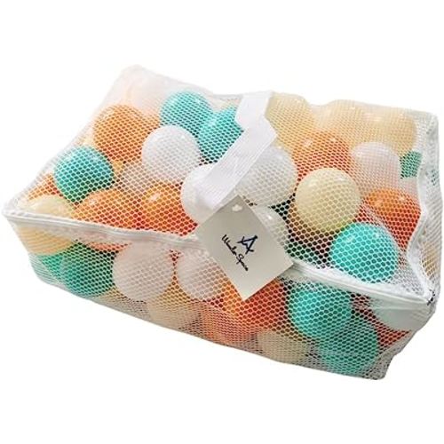 Wonder Space Soft Pit Balls, Chemical-Free Crush Proof Plastic Ocean Ball, BPA Free with No Smell, Safe for Toddler Ball Pit/Kiddie Pool/Indoor Baby Playpen