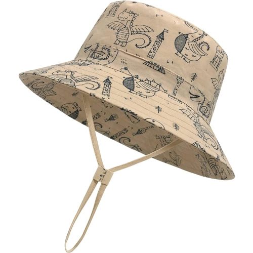 Baby Sun Hat Baby Boy Hats Toddler Hat UPF 50+ Bucket Hat for Baby Girls Infant Beach Hat with Wide Brim Kids Caps