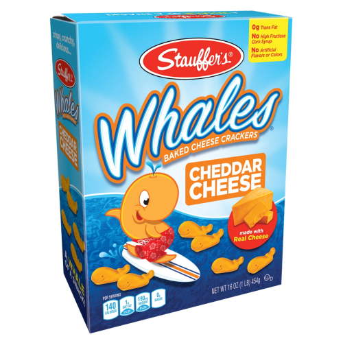 Stauffer's Whales Baked Cheddar Cheese Crackers , 16 Oz