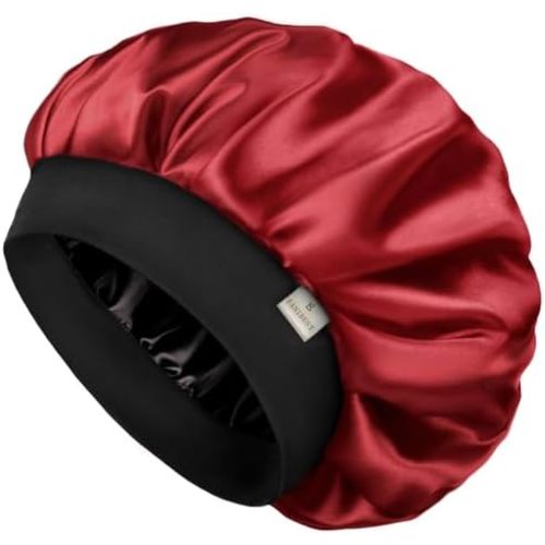 YANIBEST Silk Bonnet for Men Women Hair Bonnet for Sleeping Double Layer Satin Bonnets for Black Women Curly Hair Sleep Cap