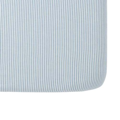 Seersucker Crib Sheet - Marine Blue