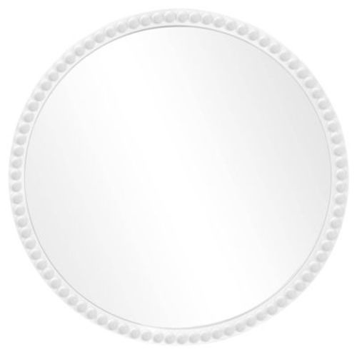 Wallbeyond 30" Ballpoint Round Mirror White