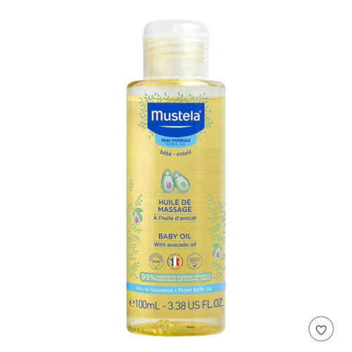 Baby Oil with Avocado Oil, 3.38 fl oz (100 ml)