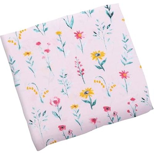 Stephen Joseph, Muslin Swaddle Blanket for Baby Girls and Boys, Newborn Receiving Blanket for Swaddling, 100% Cotton Baby Swaddle Wrap, Receiving Swaddle Wrap, 47 x 47 inches, Wildflower