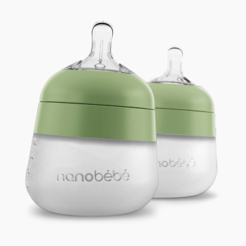 Flexy Silicone Baby Bottle - Sage