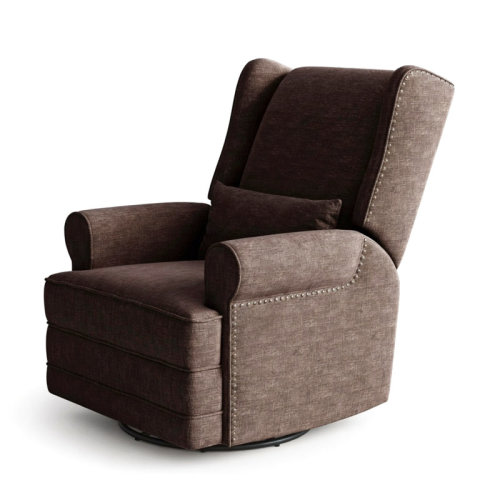 Canora Grey 34.25" Extra Wide Swivel Recliner Glider Chair with Footrest | Wayfair