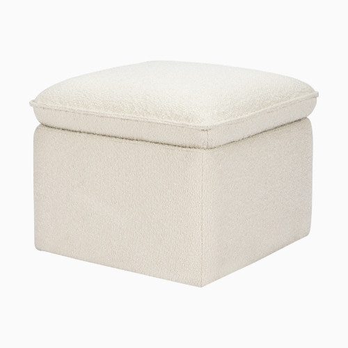 babyletto Cali Storage Ottoman - Ivory Boucle