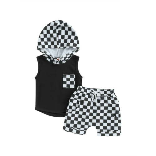 Hooded Checker Tank Set