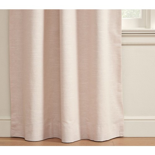 Evelyn Linen Kids Blackout Curtain | Pottery Barn Kids