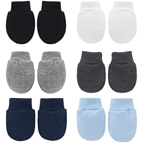 UTTPLL Newborn Baby Cotton Mittens Infant Toddler Gloves No Scratch Mittens Breathable Gloves for 0-6 Months Baby Boys Girls