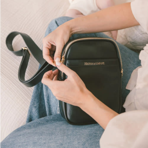 MINI MAE - black diaper bag