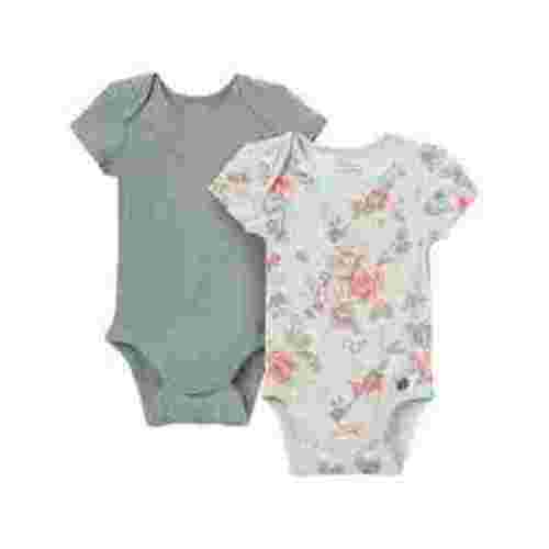 Modern Moments by Gerber Baby Neutral Super Soft 2-Pack Short Sleeve Bodysuits, Sizes Newborn - 12 Months