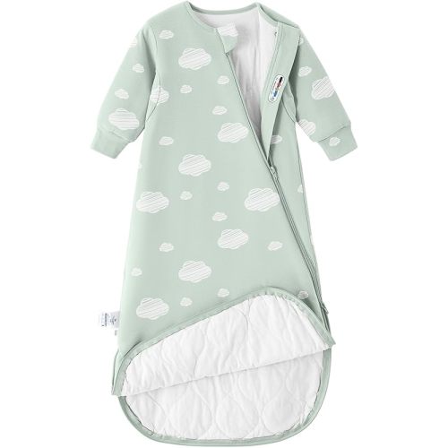 Unisex Sleeping Bag for Toddlers 1.0 Tog Sleep Sack 6-18Months, Baby Sleep Sack, Wearable Blanket, One Piece Long Sleeves, Gifts