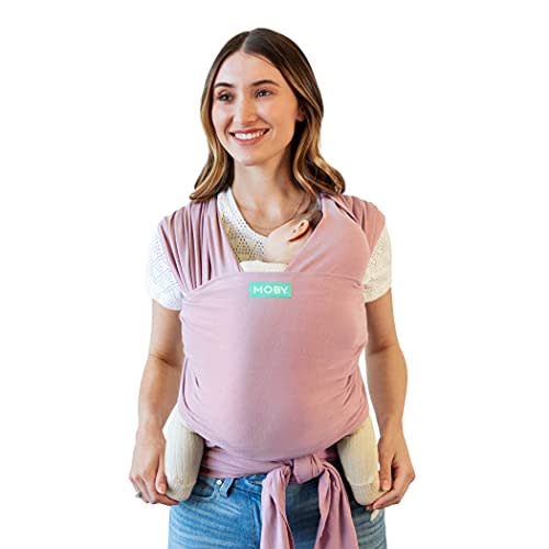 Moby Wrap Baby Carrier | Classic | Baby Wrap Carrier for Newborns & Infants | #1 Baby Wrap | Go to Baby Gift | Keep Baby Safe & Secure | Adjustable for All Body Types | for Moms & Dads | Dusty Rose
