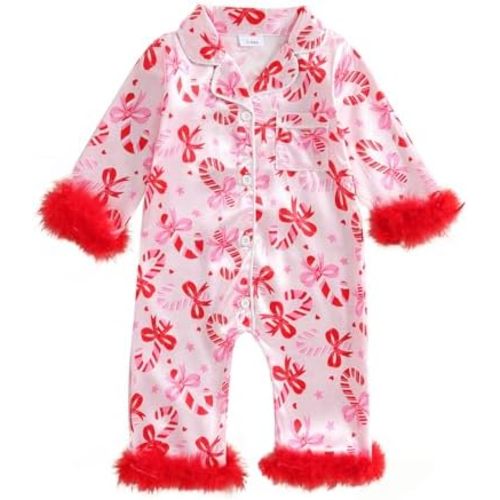 Baby Halloween Pajamas Newborn Girl Pumpkin Jumpsuit Romper Button Down Nightgown Cute One Piece Silk Pjs Sleepwear