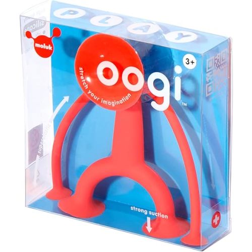 Fat Brain Toys Oogi by MOLUK - Red - Open-Ended Fidget Toy for Kids, Teens, Adults