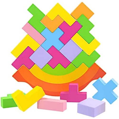PHINIENLAND Balance Blocks Montessori Toys for Toddlers, Education for Fine Motor Skills - Sorting & Matching