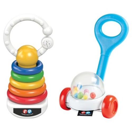 Fisher Price® Corn Popper Rattle & Rock-A-Stack Clacker Set