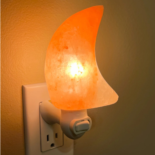 Moon Shape Himalayan Salt Night Light