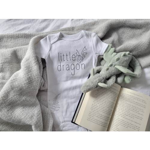 LITTLE DRAGON, Fantasy, Dragons, New Baby Diaper Shirt, Baby Bodysuit