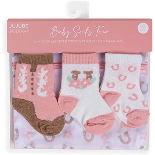 JuJuBe New x Studio Oh! Mama & Me Matching Socks For Mom and Baby Boy or Baby Girl, Baby Shower Gifts, Newborn Essentials