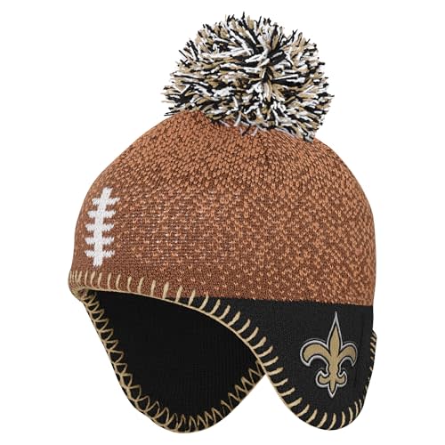Outerstuff Infant NFL Football Head Knit Hat with Pom