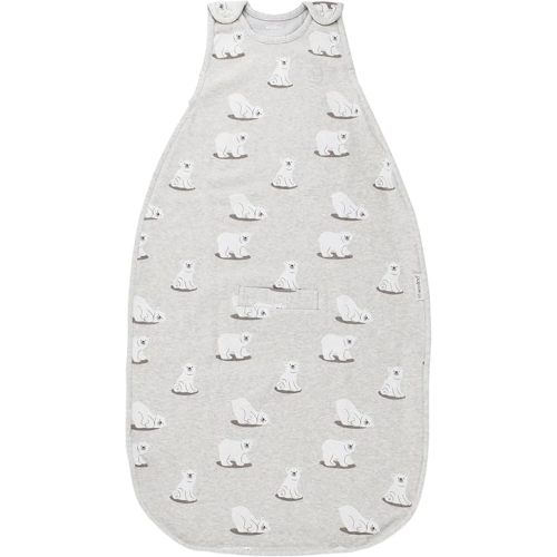 Woolino 4 Season Baby Sleep Sack - Ultimate Merino Wool and Organic Cotton Baby Sleeping Bag - Two-Way Zipper Adjustable Universal Size Sleep Sack for Baby (2-24 Months) - Polar Bear