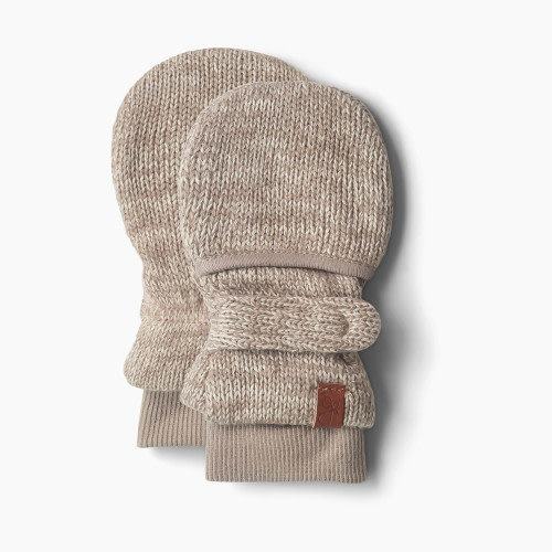 Goumikids Organic Stay-On Baby Mitts - Pecan, 0-3 M