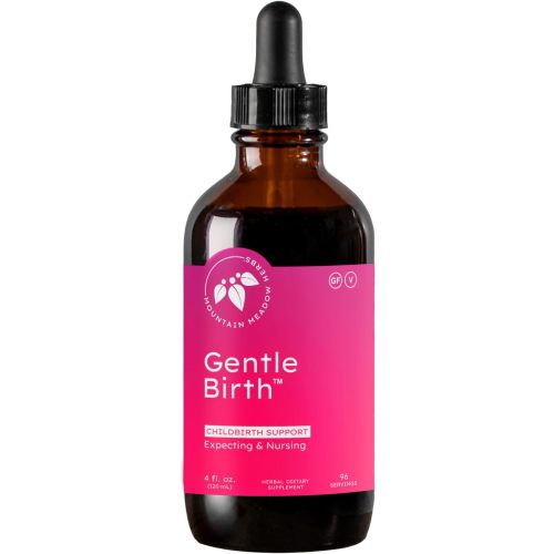 Mountain Meadow Herbs Gentle Birth for Birth Prep/Labor Prep, Fast Acting Liquid Herbal Extract for Childbirth Support - 4oz