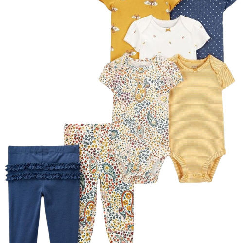 Multi 7-Pack Bodysuits & Pants Set | oshkosh.com