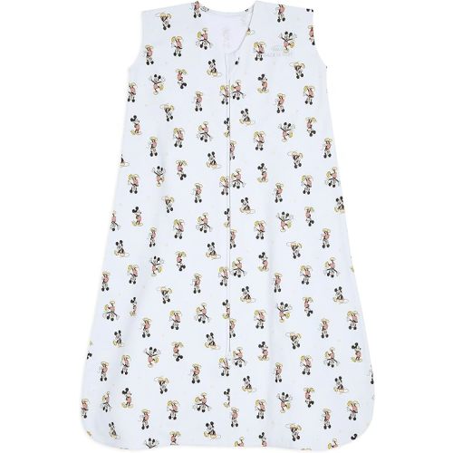 HALO Disney Baby Sleepsack, 100% Cotton Wearable Blanket, Swaddle Transition Sleeping Bag, TOG 0.5, Mickey Fun, Medium, 6-12 Months