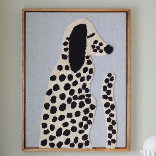 West Elm x PBK Puppy Woven Framed Art