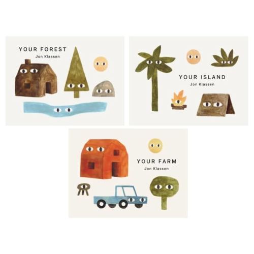 Your Places Series 3-Book Collection Set - Thoughtful and Artistic Exploration of Place and Imagination - Your Forest, Your Island, Your Farm