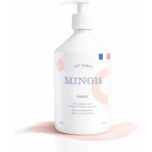 MINOIS PARIS Baby Lotion for Newborn and Kids | Gentle Body Lotion with Aloe Vera, Shea Butter & Almond Oil | Hydrating Non Greasy Baby Moisturizer for Sensitive Skin | Made in France 16.91 fl oz