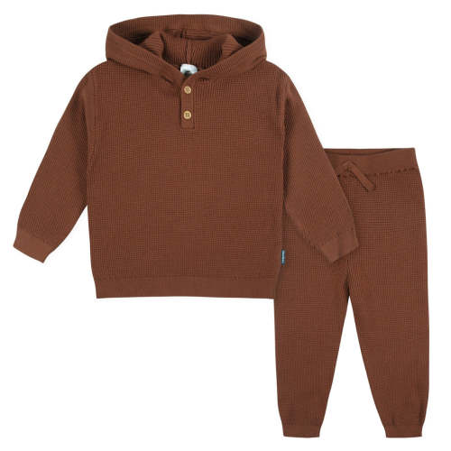 2-Piece Infant and Toddler Boys Rust Sweater Knit Set – 18 M