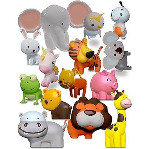Mold Free Bath Toys for Babies and Toddlers, No Hole Bath Toys, Non Squirting Bath Toys no Mold for Tub, Beach, Pool, BPA-Free, Safe, Fun Infant Baby Bath Toys No Holes 0 1-3 6 12 18 Month
