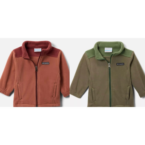 Size 0/3 Fleece Jacket in Auburn spice or Stone green canteen