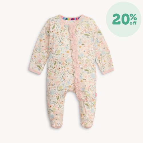 charlotte modal magnetic parent favorite footie with ruffle – Magnetic Me