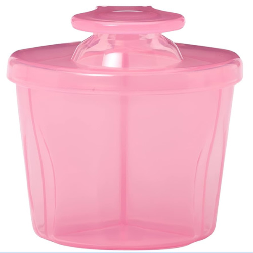Dr. Brown's Baby Formula Dispenser with Snap-On Lid for On-the-Go Feedings,Milk Powder Dispenser for Traveling with Infant,Pink