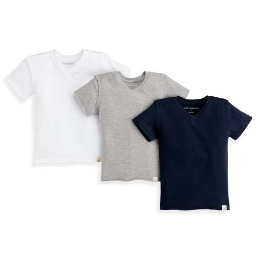Short Sleeve Organic Cotton V Neck Tees 3 Pack – Burt's Bees Baby