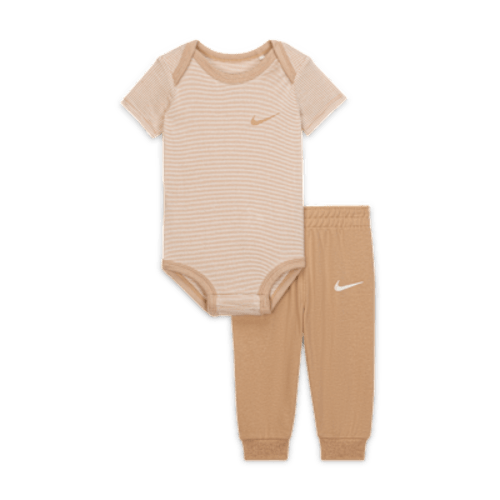 Nike Baby (0-6M) Striped Bodysuit and Joggers Set