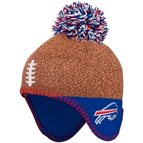 Infant NFL Football Head Knit Hat with Pom