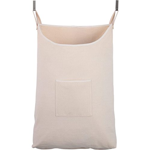 Laundry Collector, Laundry Hamper, Door Hanging Laundry bag with hooks (Beige, 65Liters) - 65 Liters