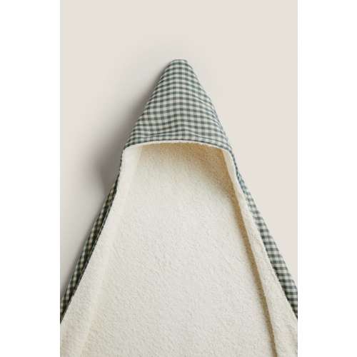 GINGHAM CHILDREN'S BATH TOWEL
