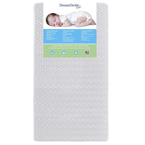 Dream On Me, Orthopedic Firm Foam Standard Crib Mattress, White, Full (5E5WL)