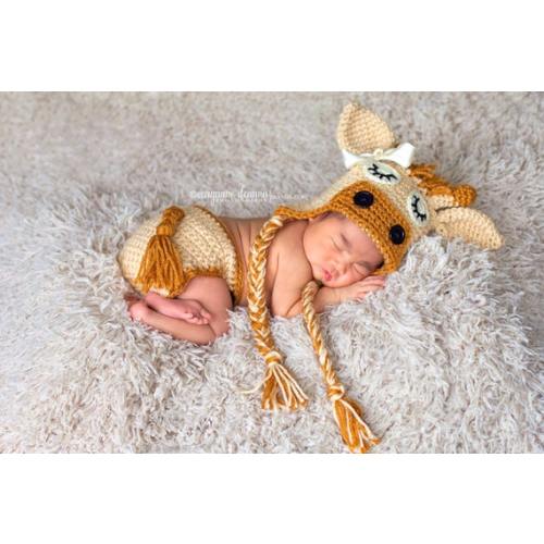 Baby Giraffe Hat and Diaper Cover Newborn Photo Prop - Etsy